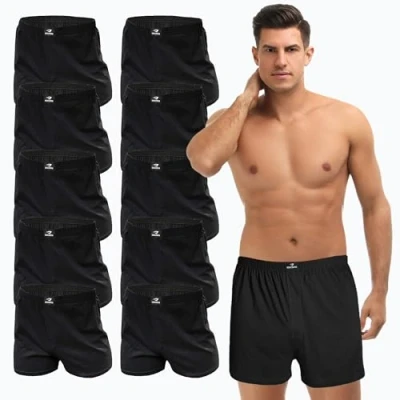 Abbildung von SGS 6 10 Pack Unterhosen Mann Herren Boxershorts Men (XXL, 10.Stück ohne Eingriff)