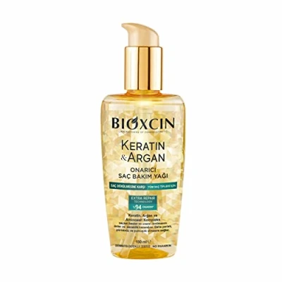 Abbildung von Bioxcin Keratin &amp; Argan Reparierendes Haarpflegeöl 150ml Tiefenwirksame Pflege Für Geschädigtes Haar Mit Anti Frizz Effekt Alle Haartypen