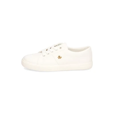 Abbildung von Lauren Ralph Janson II Canvas Sneaker low, Damen, Größe: 36, Optic white Schuhe