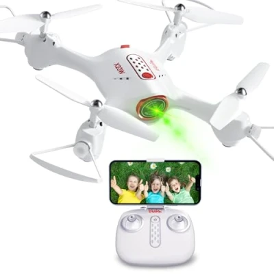 Abbildung von Loolinn Drohne mit Kamera als Geschenk für Kinder Sehr Einfach zu Fliegen, Echtzeit Videoübertragung, Viel Spaß Spielzeug MINI (Geschenk Jungen und Mädchen)