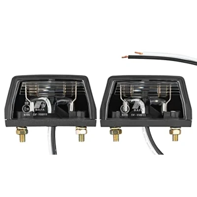 Abbildung von AUTOLIGHT 24 2 x Kennzeichenbeleuchtung Nummernschildbeleuchtung Anhänger PKW LKW StVO Zulassung Abmessungen: 68mm 38mm 33mm