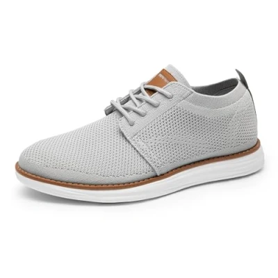 Abbildung von Bruno Marc Herren Sneaker Mesh Sneakers Oxfords Leichte Schuhe Atmungsaktives Obermaterial Memory Foam Insole Außensohle,Size 43,Grau,GRAND 01