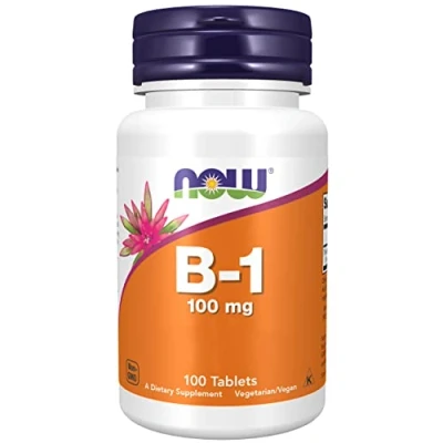 Abbildung von Now Foods, B 1, 100mg, 100 vegane Tabletten, Laborgeprüft, Vitamin B1, Thiamin, Glutenfrei, Sojafrei, Vegetarisch