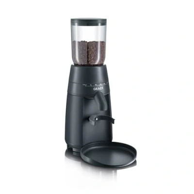 Abbildung von GRAEF Kaffeemühle CM702, Kegelmahlwerk aus Edelstahl, 24 Mahlgradeinstellungen, abnehmbarer 250g Kaffeebohnenbehälter