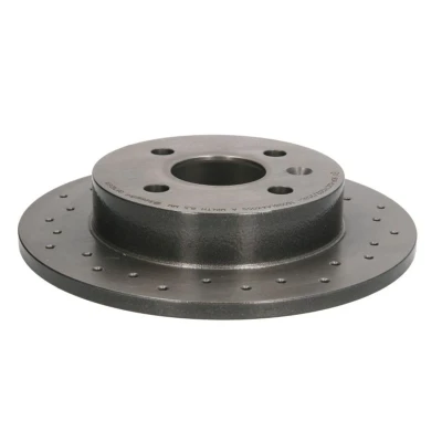 Abbildung von BREMBO XTRA LINE 08.7626.1X Bremsscheibe 240 10 4 voll, gelocht beschichtet mit Schrauben OPEL: Meriva A, Astra H Caravan, Hatchback