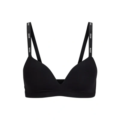Abbildung von BOSS Triangle Padded Tshirt BH, Damen, Größe: Small, Black