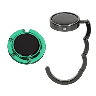 Abbildung von kwmobile Taschenhalter für Tisch 2x Faltbare Antirutsch Handtaschenhalter Haken Taschen Aufhänger Geschenkidee Gadgets Frauen Taschenhaken Set