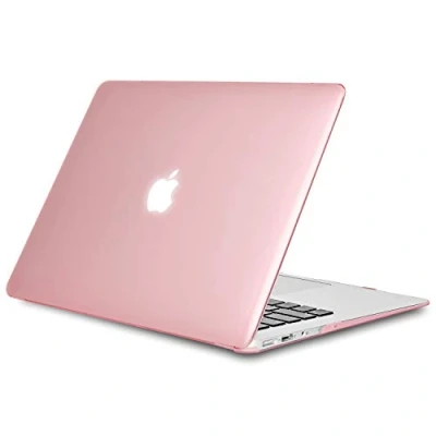 Abbildung von TECOOL Hülle Kompatibel mit Alten MacBook Air 13 Zoll 2010 2017 A1466 A1369, Ultradünne Schutzhülle Hartschale Case, Nicht neuen 2018 2024, Kristallfuchsia