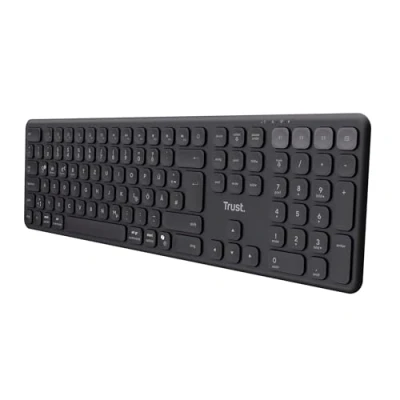 Abbildung von Trust Wireless Tastatur »Vaiya«, (Fn Tasten Ziffernblock USB Anschluss)
