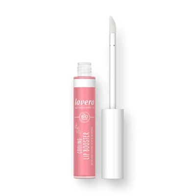 Abbildung von lavera Cooling Lip Booster seidig weiche Lippen Intensiver Glanz Federleichte Textur vegan Naturkosmetik (1x 13,6 g)