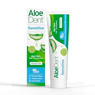 Abbildung von AloeDent Sensitive 100 ml Aloe Vera Plus Echinacea Fluoride Free Toothpaste Pack of 1