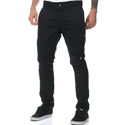 Abbildung von Dickies, Herren, Doppelknie Arbeitshose, enge gerade Passform, Schwarz, 36W / 34L