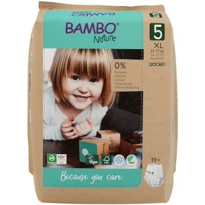 Abbildung von Bambo Nature Windeln Pants Größe 5 (11 17kg) 19 St. Windelhöschen mit verbesserter Auslaufsicherheit Ultimativer Komfort &amp; Freiheit für aktive Kinder Dermatologisch getestete Nappies