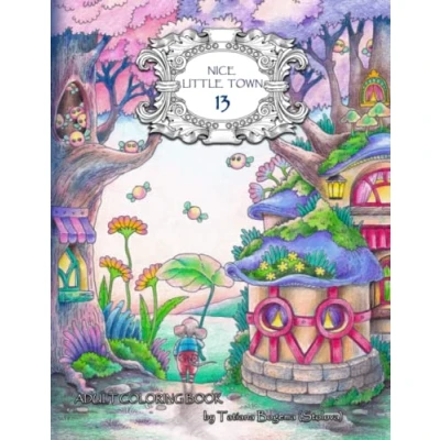 Abbildung von Nice Little Town 13: Adult Coloring Book (Stress Relieving Designes)