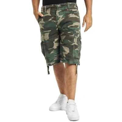 Abbildung von Brandit Vintage Shorts, Herren, Größe: Large, Olive camo