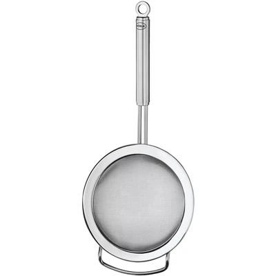 Abbildung von RÖSLE Küchensieb feinmaschig, Hochwertiges Sieb zum Abgießen, Feinpassieren und Blanchieren, Edelstahl 18/10, Spülmaschinengeeignet, 16 cm, Silber