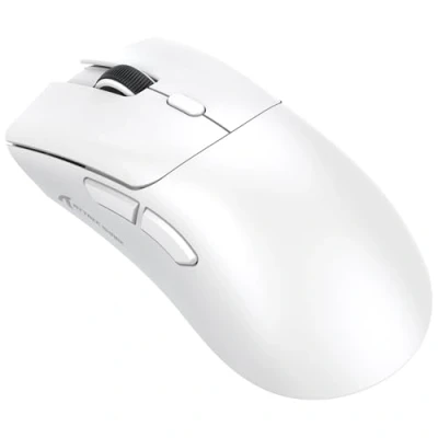 Abbildung von ATTACK SHARK R1 59g Superlight Maus, PixArt PAW3311 Gaming Sensor, BT/2,4G kabellose/kabelgebundene 6 einstellbare DPI bis zu 18000, 65 Stunden Akku (weiß)