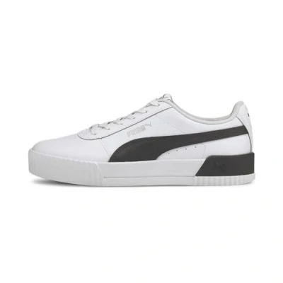 Abbildung von PUMA Damen Carina L Sneakers, White Black Silver, 36 EU