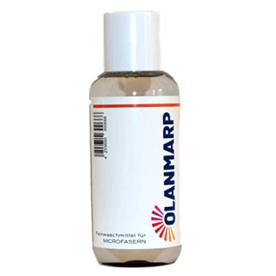 Abbildung von Olanmarp Feinwaschmittel Konzentrat Mikrofaser Waschmittel flüssig für Handwäsche + Maschinenwäsche (100 ml, ohne Wäschenetz)