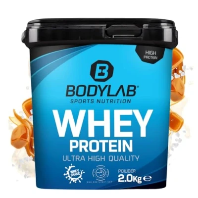 Abbildung von Bodylab24 Whey Protein Pulver, Salty Caramel, 2kg