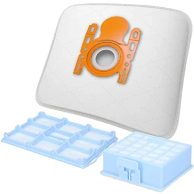 Abbildung von McFilter 10 Staubsaugerbeutel + 1 Hepa Filter Motorschutzfilter geeignet für Bosch BSG6 Siemens VS06G Serie 00578863, BBZ41FGALL, VZ01MSF
