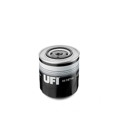 Abbildung von UFI 23.167.00 Ölfilter 3/4 16 UNF mit einem Rücklaufsperrventil Anschraubfilter VOLKSWAGEN: Transporter 4 Bus, 4, AUDI: A6 C4 Saloon