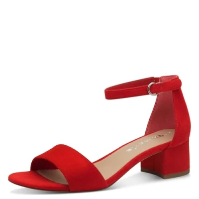 Abbildung von Tamaris Sandalette Damen Vegan Elegant rot,EU 37
