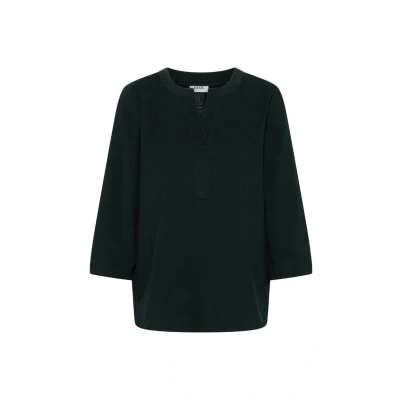 Abbildung von Cecil Split NECK Bluse, Damen, Größe: XL, Grün