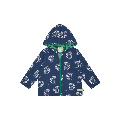 Abbildung von loud + proud wasserabweisende MIT Druck Regenjacke / Jacke für Kinder, Größe: 122/128, Ultramarine