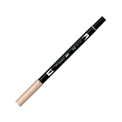Abbildung von Tombow ABT 942 Fasermaler Dual Brush Pen mit zwei Spitzen, cappuccino, 1 Stück (1er Pack)