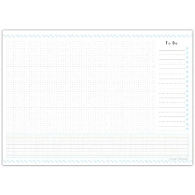 Abbildung von Schreibtischunterlage VIEL PLATZ aus Papier zum Abreißen im praktischen DIN A3 Format Schreibunterlage Mit 25 Blatt praktischer To Do Liste von Sophies Kartenwelt