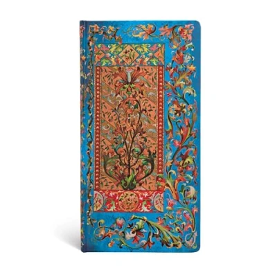 Abbildung von Paperblanks Florentiner Kaskade Delphinium Notizbuch Schlank Liniert, Slim (180 x 90)