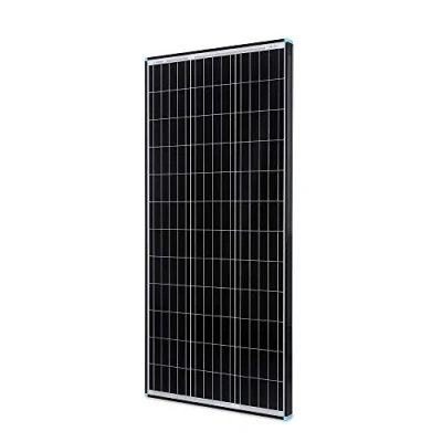 Abbildung von RENOGY 100W 12 Volt (schlankes Design) Solarmodul Monokristallin Solarpanel Photovoltaik Solarzelle Ideal zum Aufladen von 12V Batterien Wohnmobil Garten Camper Boot Schwarz