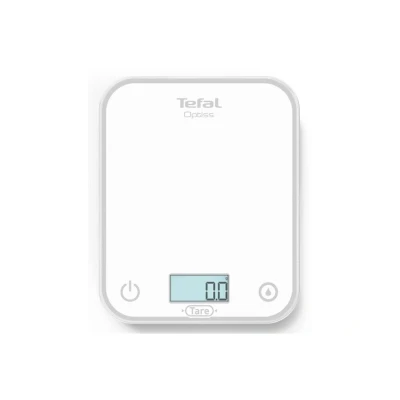 Abbildung von Tefal, Optisss BC50U0V0 Elektronische Küchenwaage, leicht lesbares Display, kratzfest, Kapazität 5 kg, Weiß