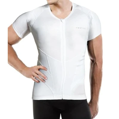 Abbildung von Relaxsan Posture 4070 RP (Weiß L) Haltungskorrektur Rücken Herren T Shirt, Corrector, Haltungstrainer, Atmungsaktiv