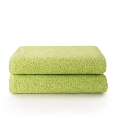 Abbildung von Top Towel Plus Große Badetücher 2 Duschtücher 100x150 cm 100% Baumwolle Kalk