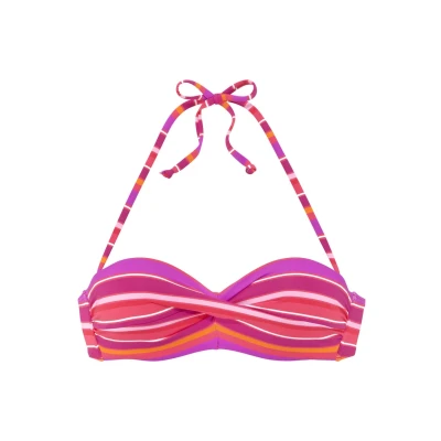 Abbildung von s.Oliver Bikinitop, Damen, Größe: 38xA, Pink bedruckt