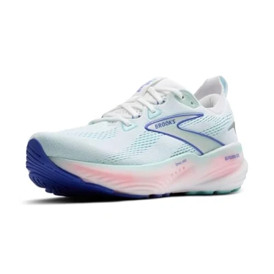Abbildung von Brooks Glycerin GTS 22 Laufschuh Straße, Damen, Größe: 40, White limpet shell amparo blue Schuhe