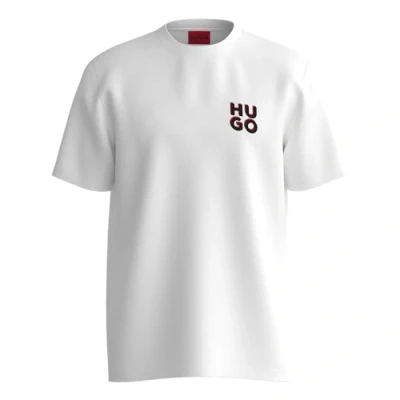 Abbildung von HUGO Dimento 2 PACK Tshirt basic, Herren, Größe: Medium, White