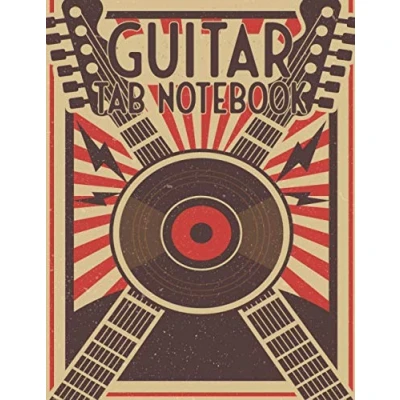 Abbildung von Guitar Tab Notebook: Music Paper for Guitarists and Musicians Tablature Notebook 8.5 x 11 with 110 Pages Blank Sheets Chord Notation