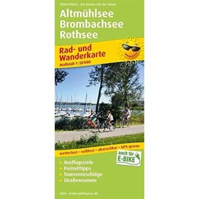 Abbildung von Altmühlsee Brombachsee Rothsee: Rad und Wanderkarte mit Ausflugszielen, Einkehr &amp; Freizeittipps, wetterfest, reissfest, abwischbar, GPS genau. 1:50000 (Rad Wanderkarte: RuWK)