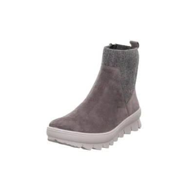 Abbildung von Legero Plateaustiefelette, Damen, Größe: 43 1/3, Grau Schuhe