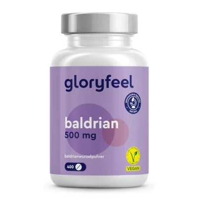 Abbildung von Baldrian hochdosiert 400 vegane Tabletten 500mg Baldrianwurzelpulver Für über 1 Jahr ruhigen Schlaf und innere Gelassenheit Ohne unerwünschte Zusätze