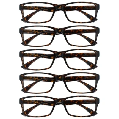 Abbildung von Die Lesebrille Unternehmen Braune Schildpatt Wert 5er Pack Herren Frauen Designer Stil Leser RRRRR92 2 +1,50