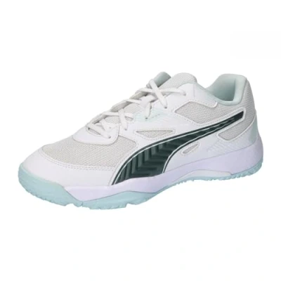 Abbildung von PUMA Solarflash Jr Ii Indoor Court Shoe, White Nitro Blue Shadow Gray, 32 EU