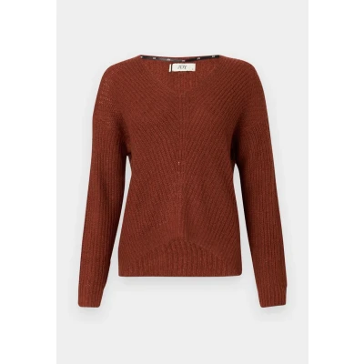 Abbildung von JDY NEW Megan LS NOOS Strickpullover, Damen, Größe: Small, Red