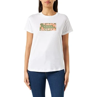 Abbildung von ROXY Sparkle Evening Flowers Kurzarmshirt für Damen Weiß
