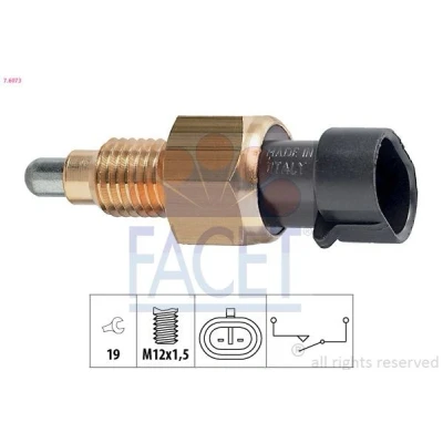 Abbildung von FACET 7.6073 Schalter, Rückfahrleuchte Made in Italy OE Equivalent OPEL: Vectra B Estate, Astra G CC, A Saloon, ALFA ROMEO: 156 Saloon