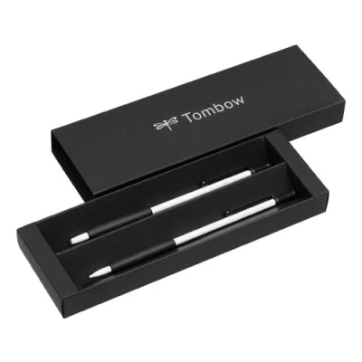 Abbildung von Tombow PLZ 211 3 Schreibgeräteset Zoom 707 Kugelschreiber mit Druckbleistift, weiß/schwarz