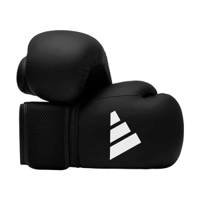 Abbildung von adidas Unisex Jugend Hybrid 25 Boxhandschuhe, Schwarz, 4 oz EU